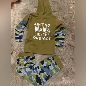 Brand new Kids Camouflage Hoodie and Pants Set